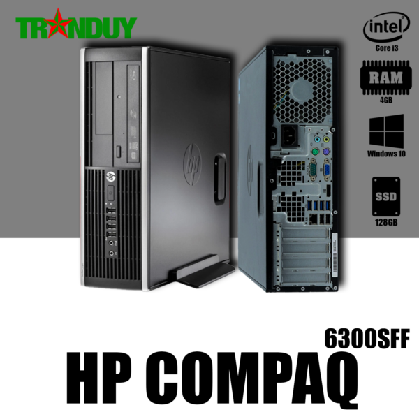 Máy bộ HP Compaq 6300 SFF Core i3-3220 (RAM 4GB/ SSD 128GB/ DVD/Free OS)