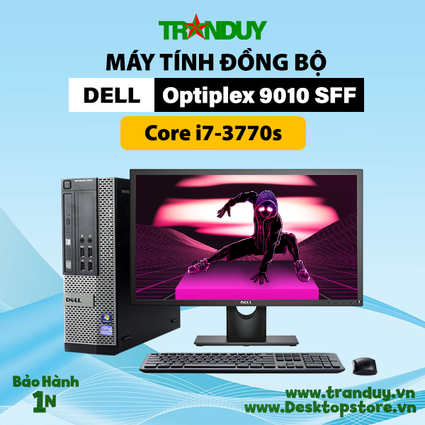 Máy bộ Dell Optiplex 9010 SFF Core i7-3770s (RAM 8GB/SSD 240GB/DVD)