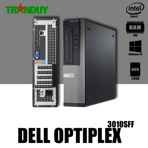 Máy bộ Dell Optiplex 3010SFF/7010SFF Core i7-3770 (RAM 4GB/SSD 128GB/DVD/FREE OS)