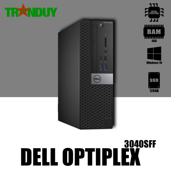 Máy bộ Dell Optiplex 3040 SFF Pentium G4400 (RAM 4GB/SSD 128GB/DVD)