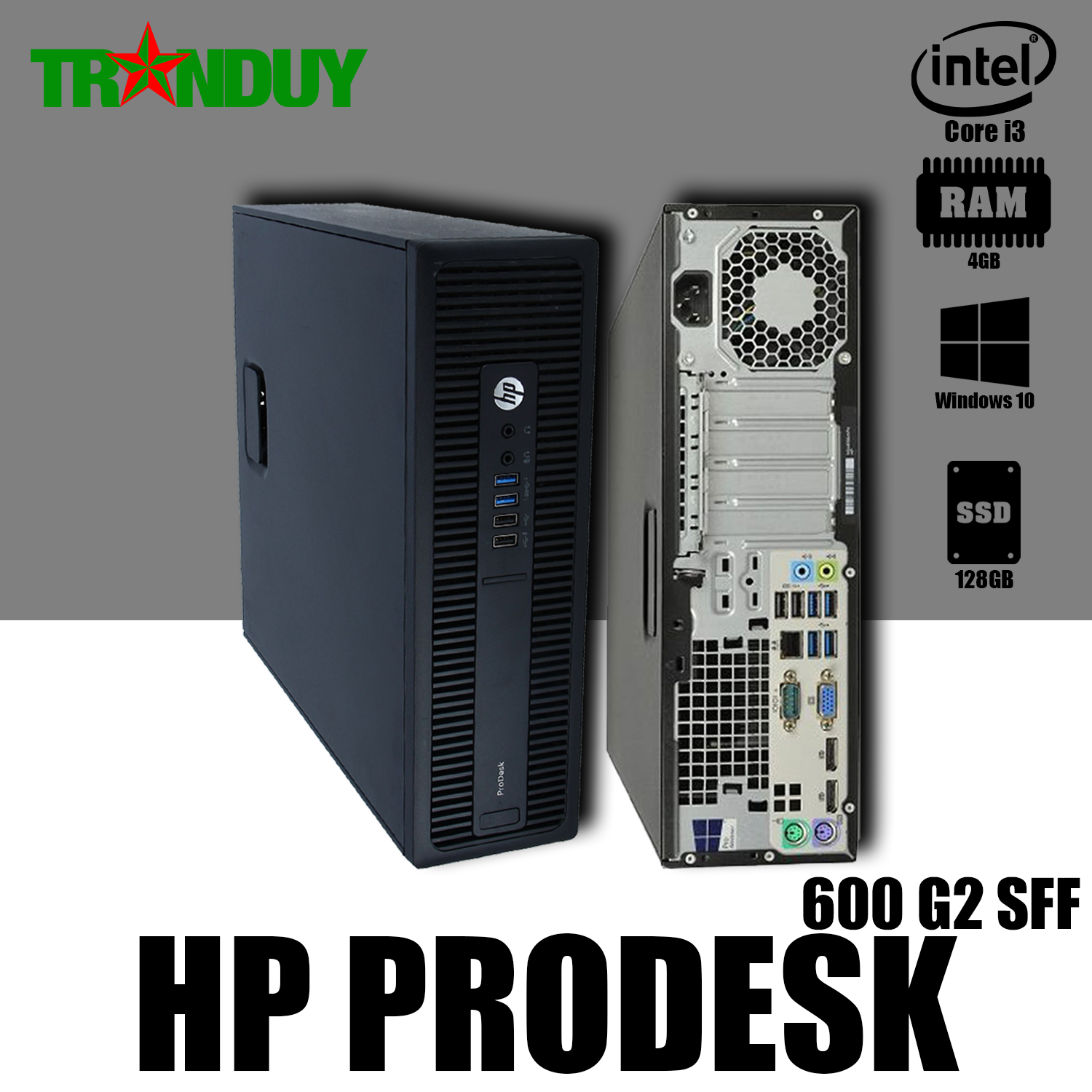 HP ProDesk 400/Win10/i3-6100/4GB/画面なし - デスクトップ型PC