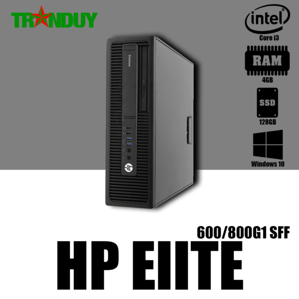 Máy bộ HP Elite 600/800G1 SFF Core i3-4130 (Ram 4GB/ SSD 128GB/ DVD/Free OS)