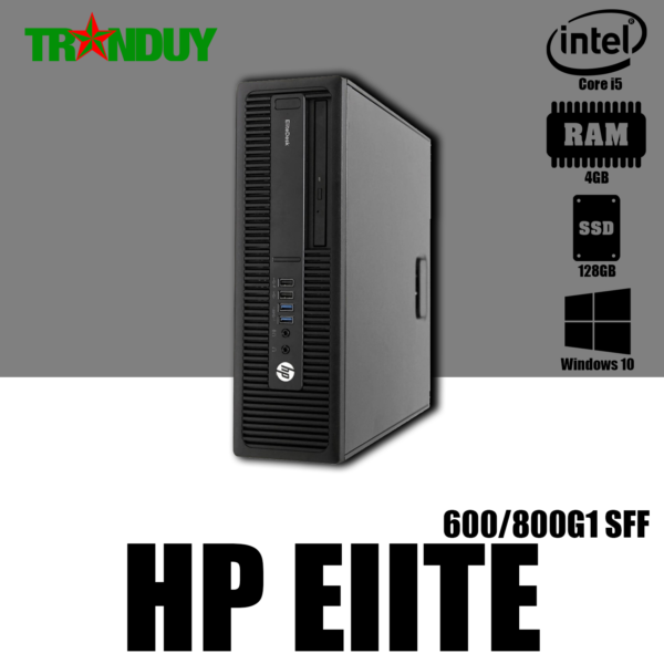 Máy bộ HP Elite 600/800G1 SFF Core i5-4570 (Ram 4GB/ SSD 128GB/ DVD/Free OS)