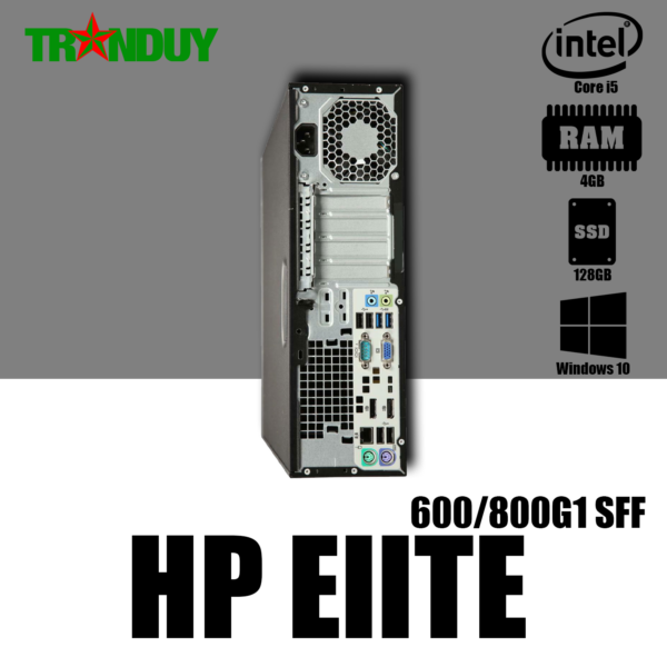 Máy bộ HP Elite 600/800G1 SFF Core i5-4570 (Ram 4GB/ SSD 128GB/ DVD/Free OS)