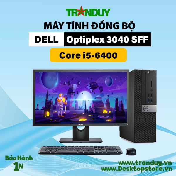 Máy bộ Dell Optiplex 3040 SFF Core i5-6400 (RAM 4GB/HDD 500GB/DVD)