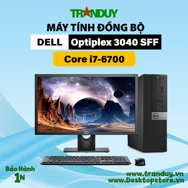Máy bộ Dell Optiplex 3040SFF Core i7-6700 (RAM 4GB/HDD 500GB/DVD)