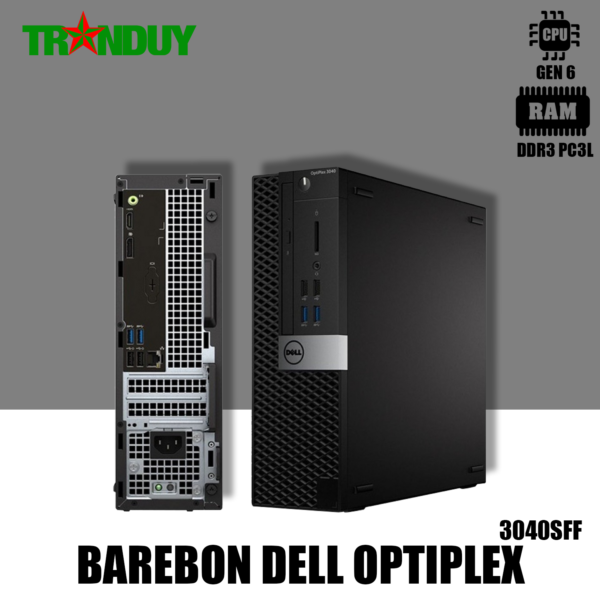 Barebone Dell optiplex 3040SFF  Socket 1151 Support CPU Gen 6 DDR3 PC3L