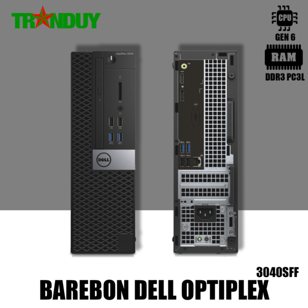 Barebone Dell optiplex 3040SFF  Socket 1151 Support CPU Gen 6 DDR3 PC3L