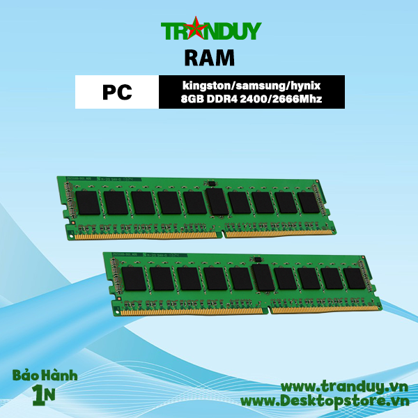 Ram PC máy bộ Kingston/Samsung/Hynix 8GB DDR4 2400/2666Mhz 2nd