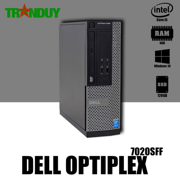 Máy bộ PC DELL OPTIPLEX 7020SFF Core i5-4570 (RAM 4GB/ SSD 128GB/ DVD/ FREE OS)