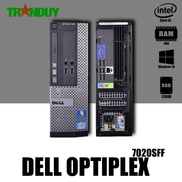 Máy bộ PC DELL OPTIPLEX 7020SFF Core i5-4570 (RAM 4GB/ SSD 128GB/ DVD/ FREE OS)