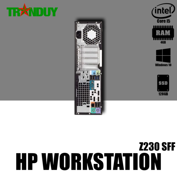 MÁY BỘ HP Workstation Z230 SFF Core i5-4570 (Ram 4GB, SSD 128GB, DVD,Free OS)