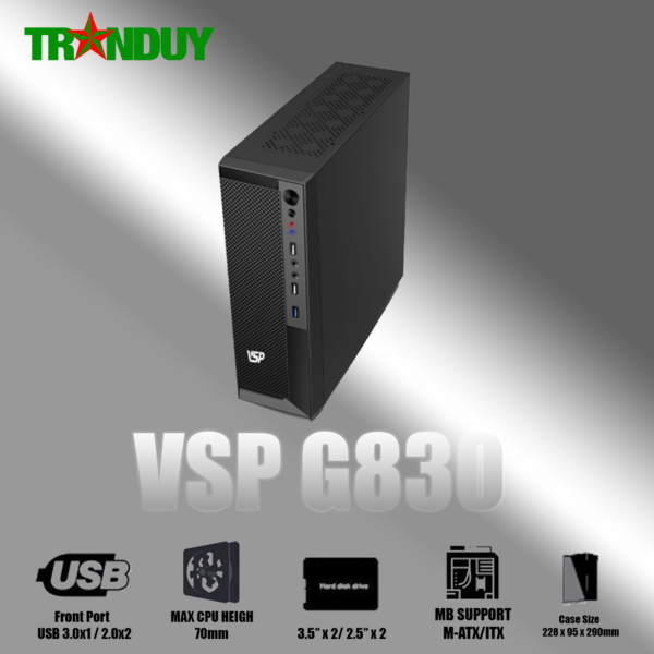 Combo case VSP SFF + PSU G830