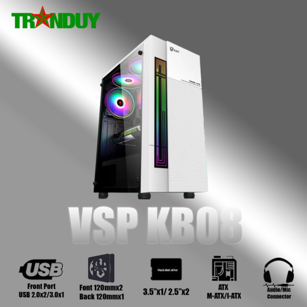 Case VSP - Esport gaming KB08- White