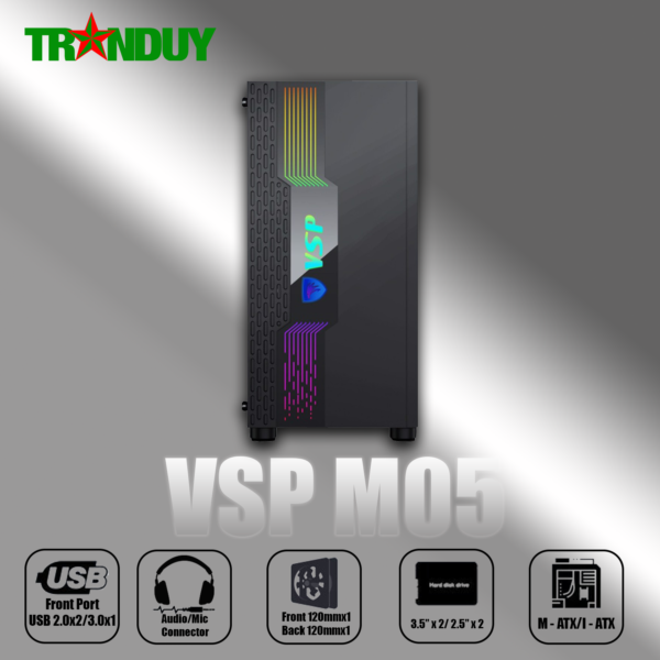 CASE VSP GAMING MID TOWER CHASSIS M05
