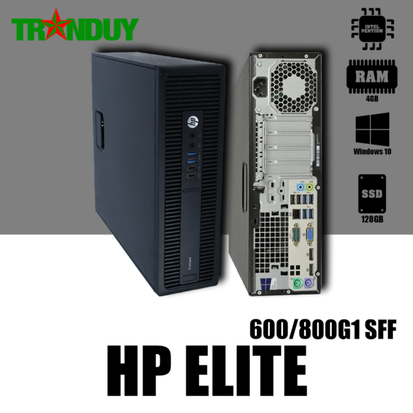Máy bộ HP Prodesk 600 G2 SFF Pentium G4400 (RAM 4GB/SDD 128GB/DVD/FREE OS)