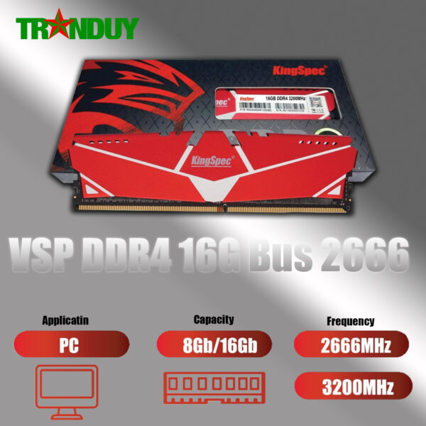 Ram PC KingSpec DDR4 16G Bus 2666