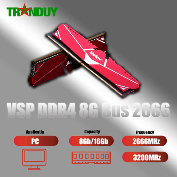Ram PC KingSpec DDR4 8G Bus 2666