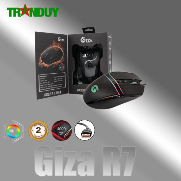 Mouse Giza R7 Gaming LED