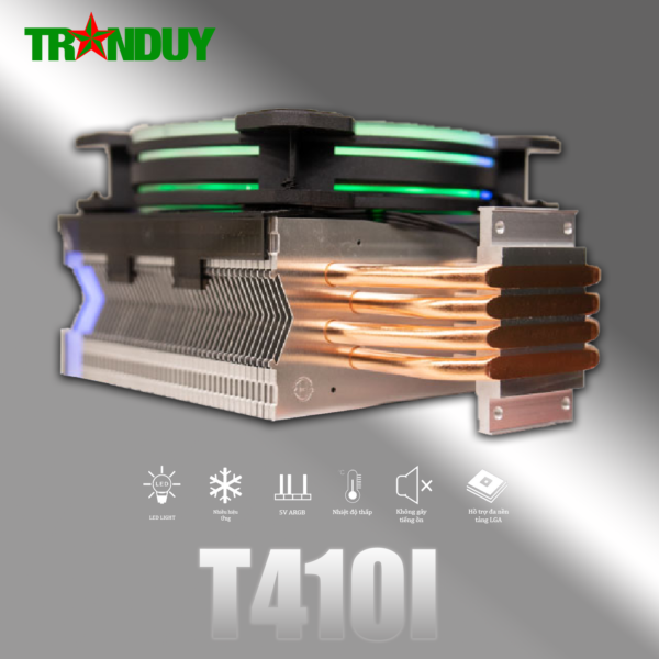 Tản T410i Đen/Trắng LED ARGB
