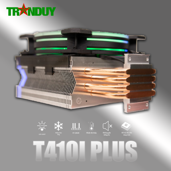 Tản T410i Plus Đen/Trắng LED ARGB