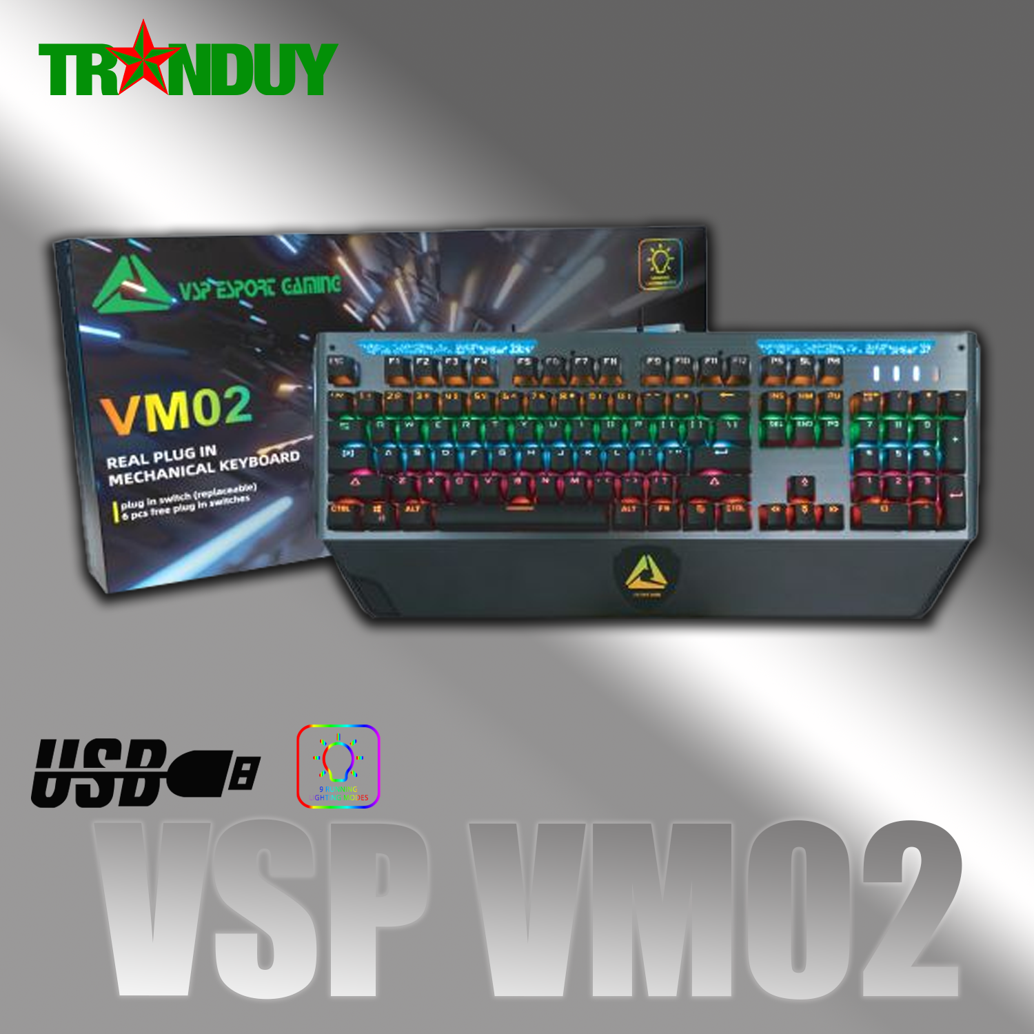 Phím Cơ VSP VM02 Đen